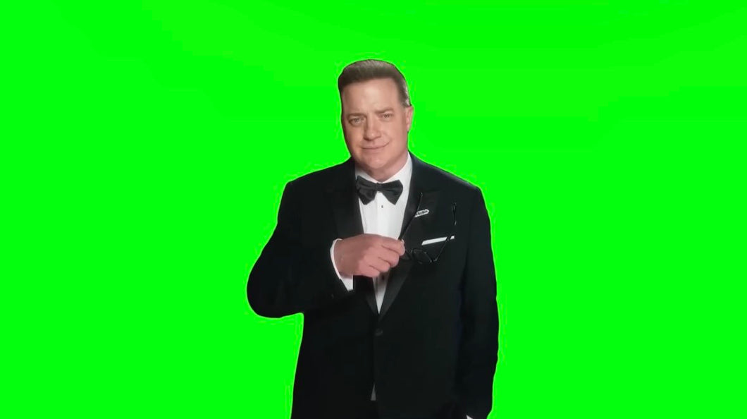 Brendan Fraser in Slow Motion Meme (Green Screen)