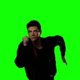 The Flash running and screaming  (Green Screen)