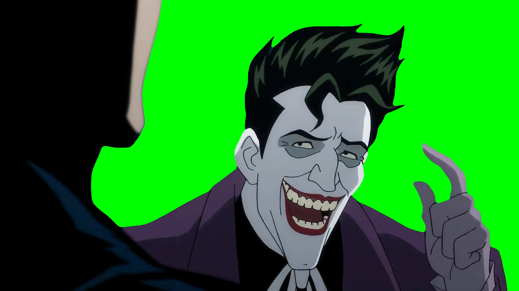 Batman and Joker Laughing together - Batman: The Killing Joke (Green Screen)