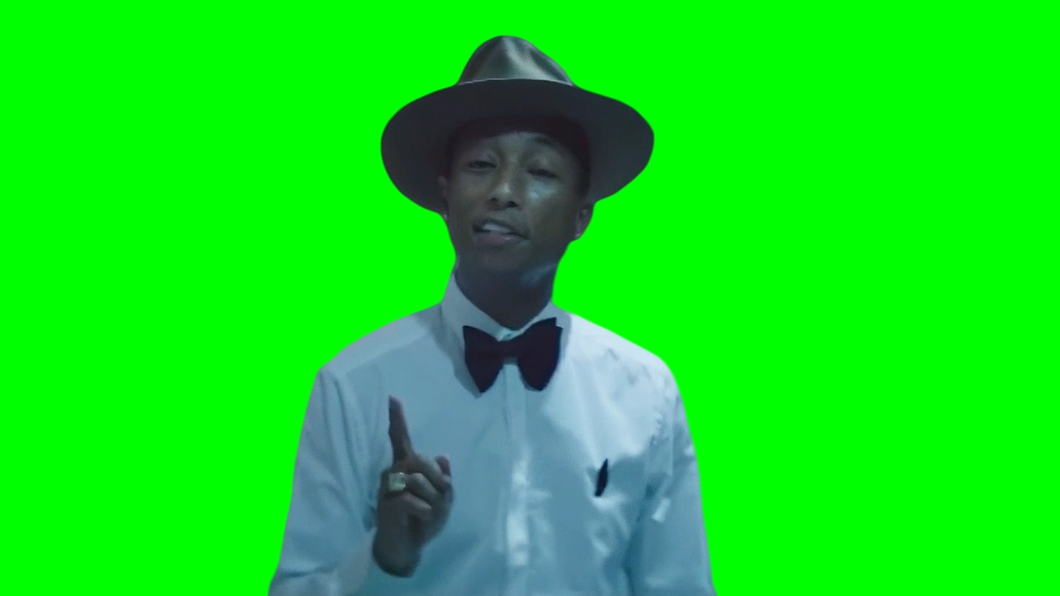 It might seem crazy what I'm about to say - Pharrell Williams (Green Screen)