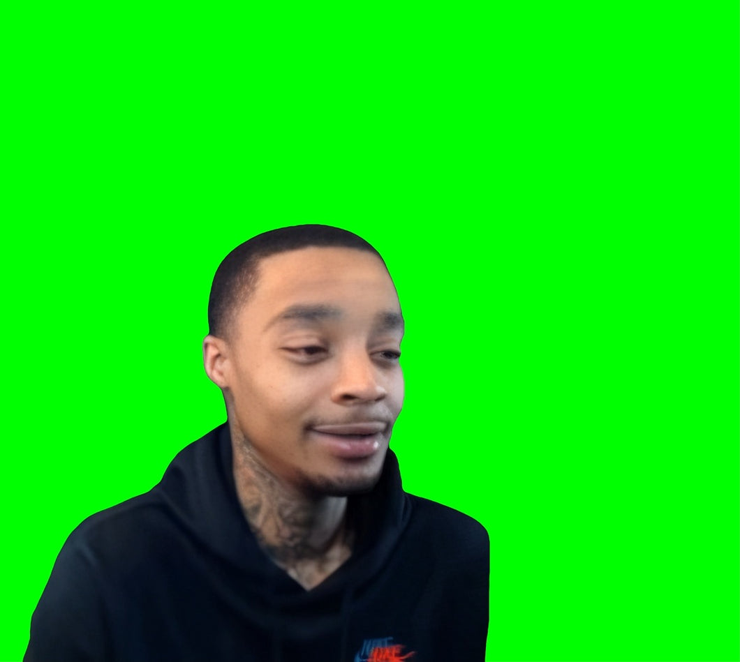 Flight Reacts Looking High meme (Green Screen)