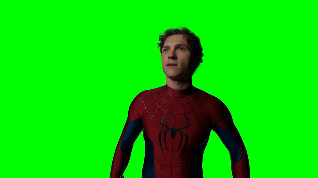 Tom Holland New Suit Reveal - SPIDER-MAN: BRAND NEW DAY meme (Green Screen)
