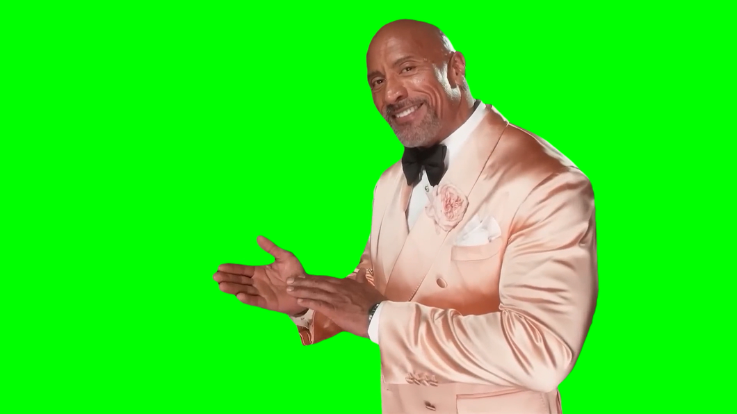 The Rock in Slow Motion - Glambot Oscars 2023 (Green Screen)