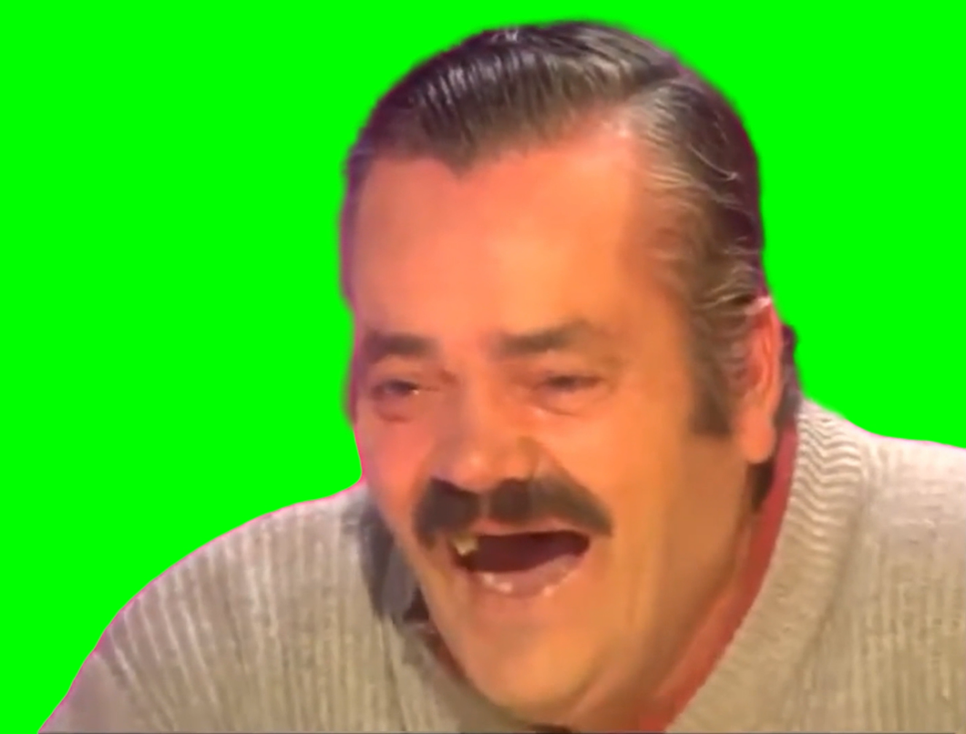 El Risitas Laughing - Spanish Laughing Guy Meme (Green Screen)
