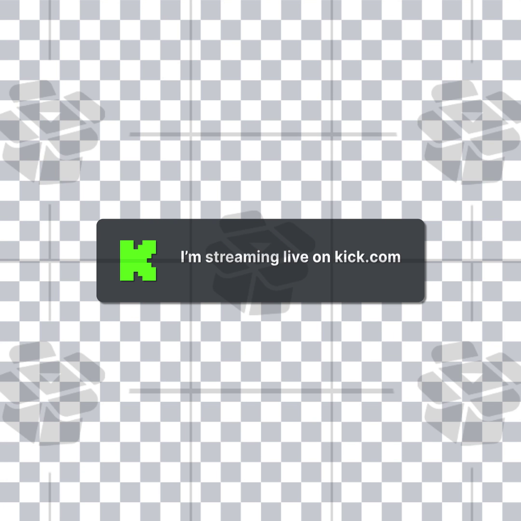 Kick Streamer Alert Animation