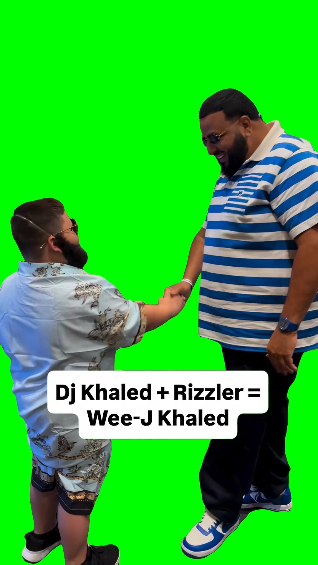 DJ Khaled Meeting The Rizzler meme (Green Screen)