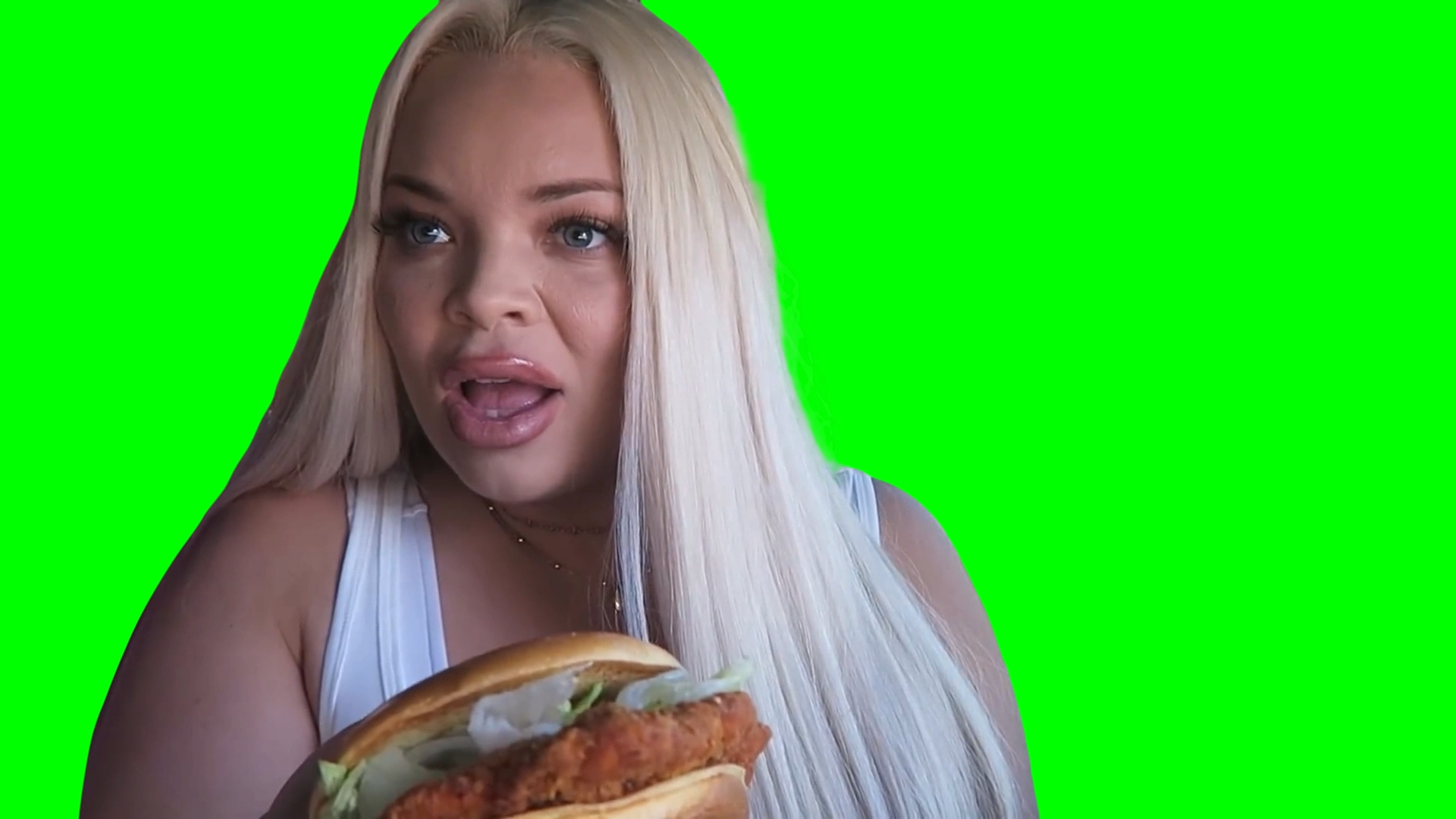 Trisha Paytas - “Huh? What? Oh. Hehe. Okay” (Green Screen) – CreatorSet