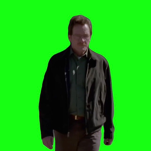 Walter White Blows Up Car (Green Screen)