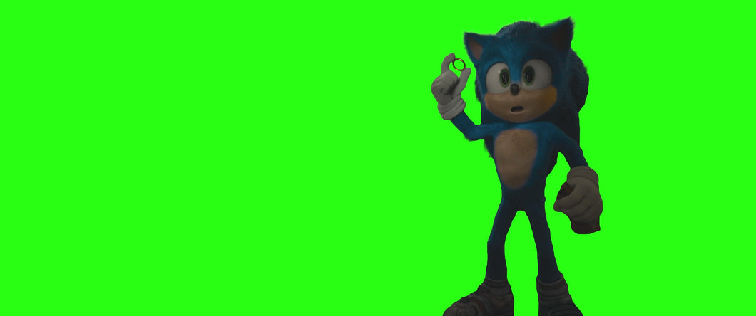 Sonic Scared (Green Screen)