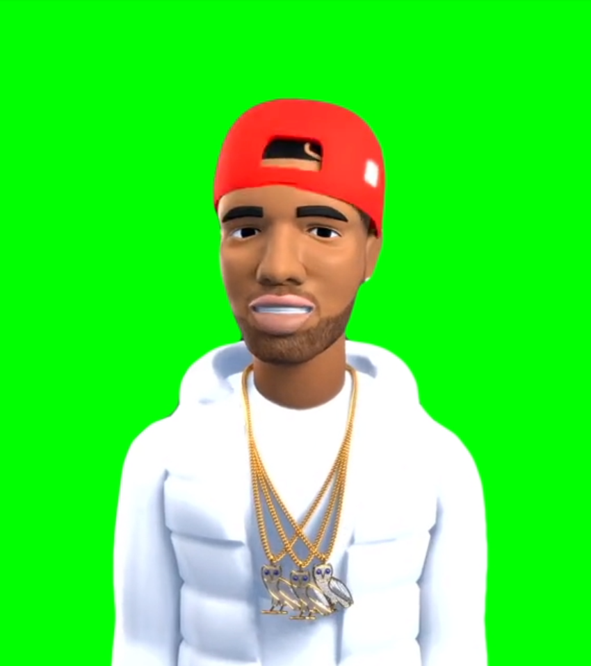 3D Drake Animation (Green Screen)