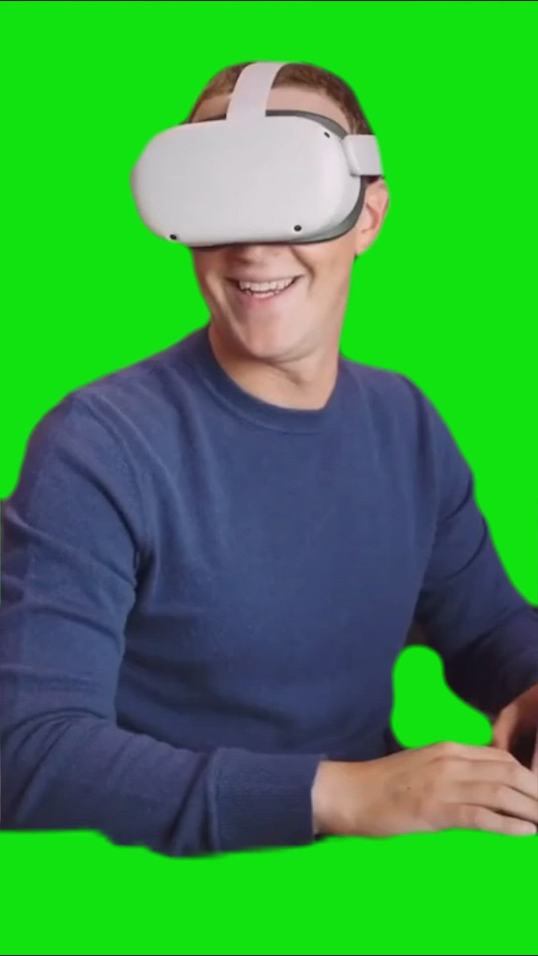 Marc Zuckerberg Favorite VR Feature meme (Green Screen)