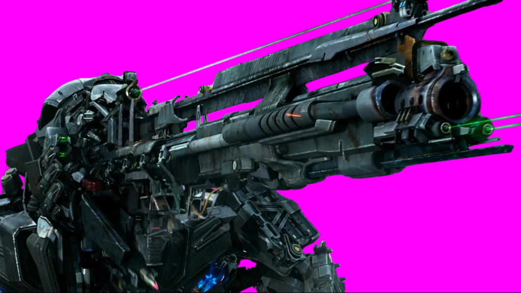 Lockdown Face Cannon - Transformers Age of Extinction (Pink Screen) (Green Screen)