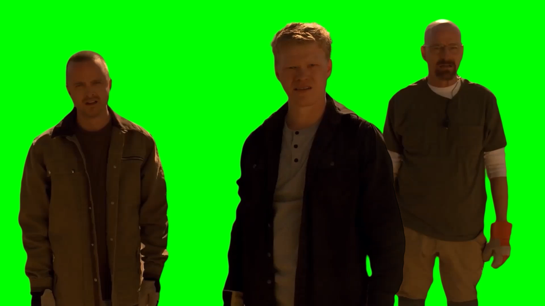 Todd Shoots Witness, With Jesse And Walter (Green Screen)