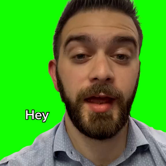 Hey What You Doing .. You Know What .. Thats Crazy (Green Screen)