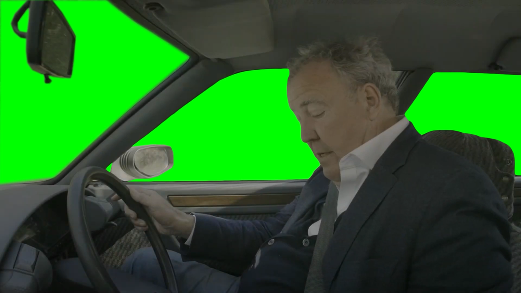 Jeremy Clarkson Jumps Out of Moving Car - Top Gear (Green Screen)