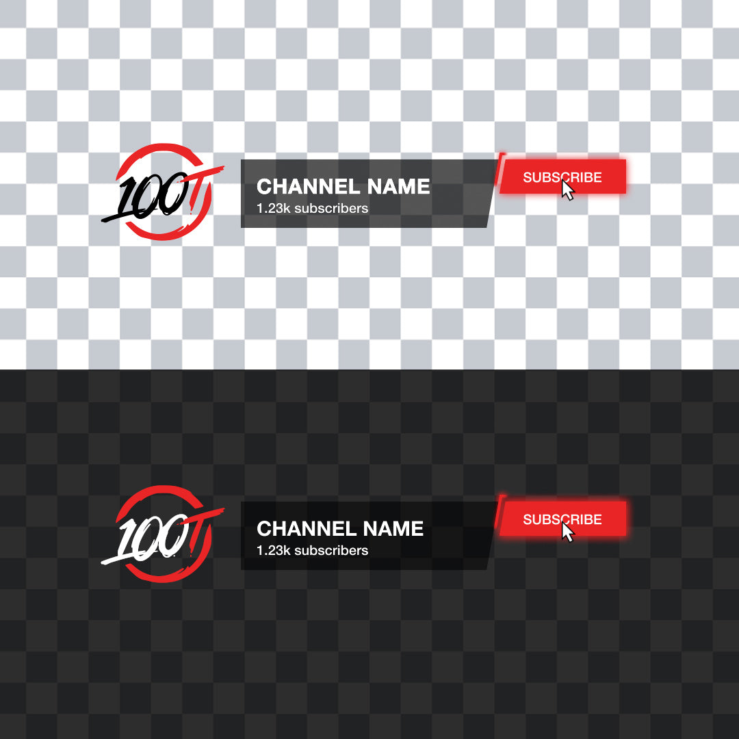 YouTube Subscribe (100Thieves Themed)