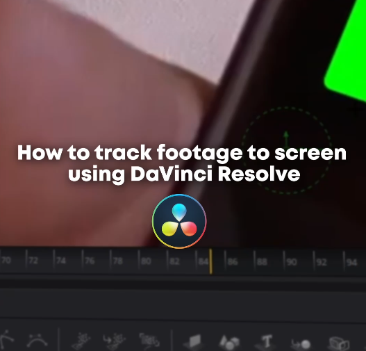 How To Track footage to screen Using Davinci Resolve (Tutorial)