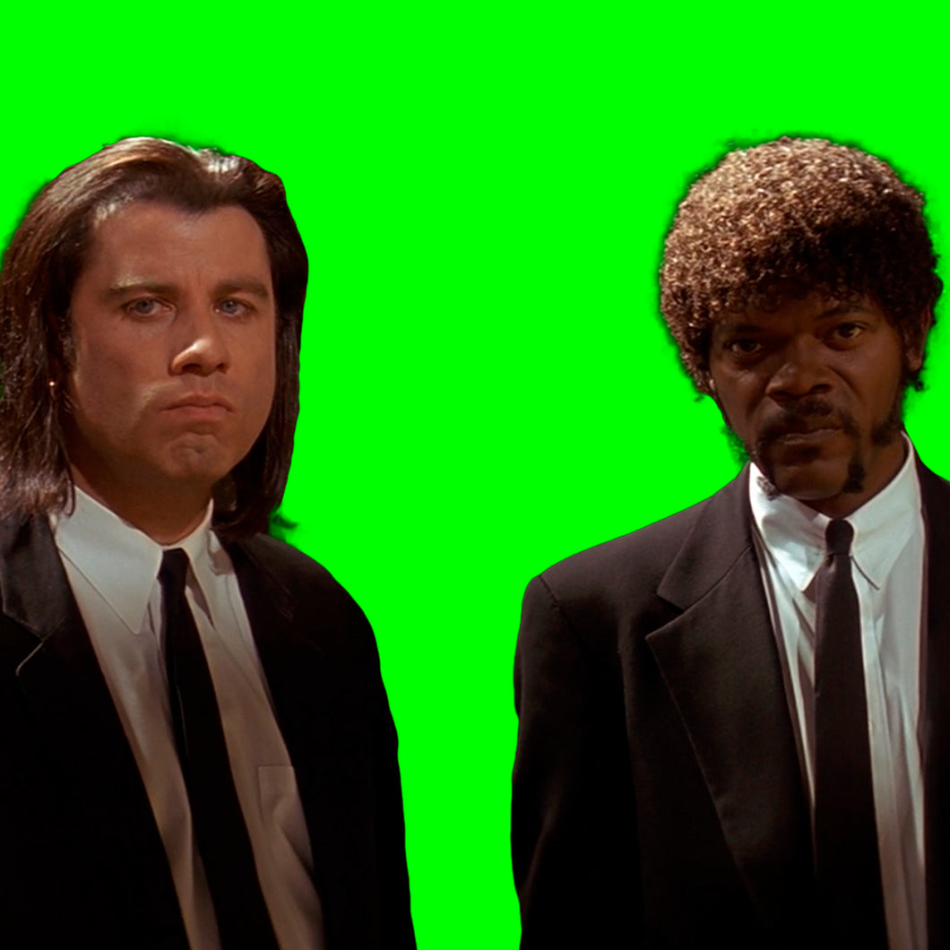 Pulp Fiction Vincent Vega And Jules Reaction (Green Screen)