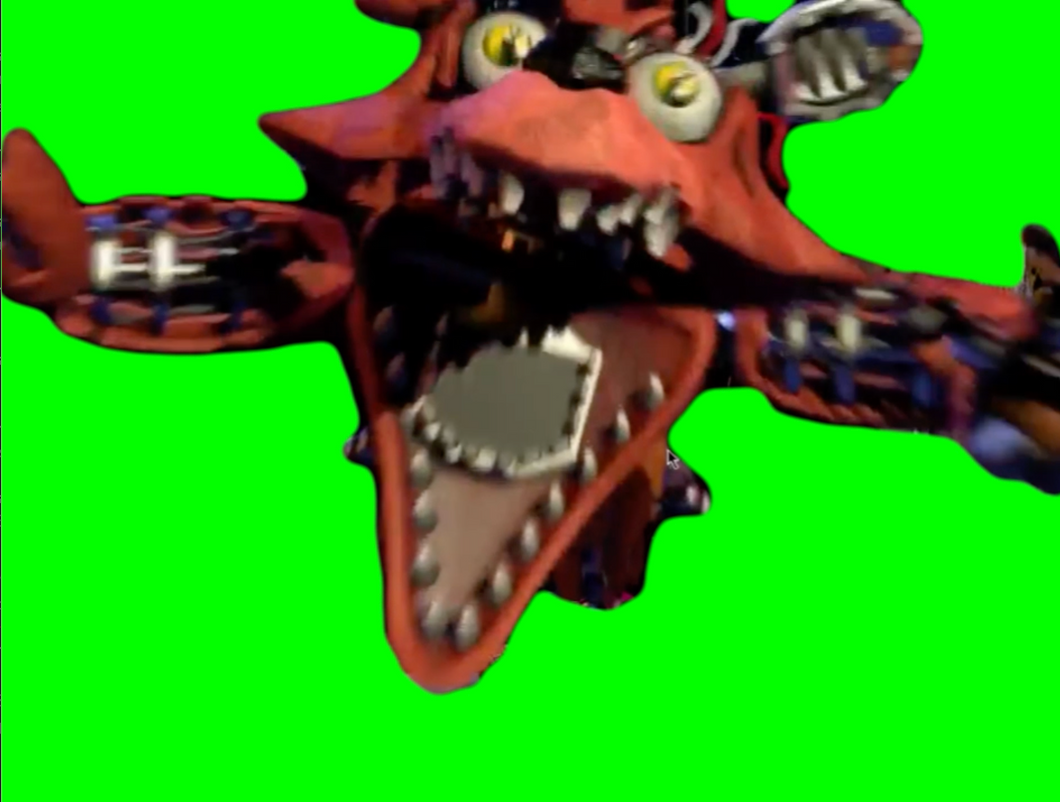 Five Nights At Freddy's - Foxy Jumpscare (Green Screen)