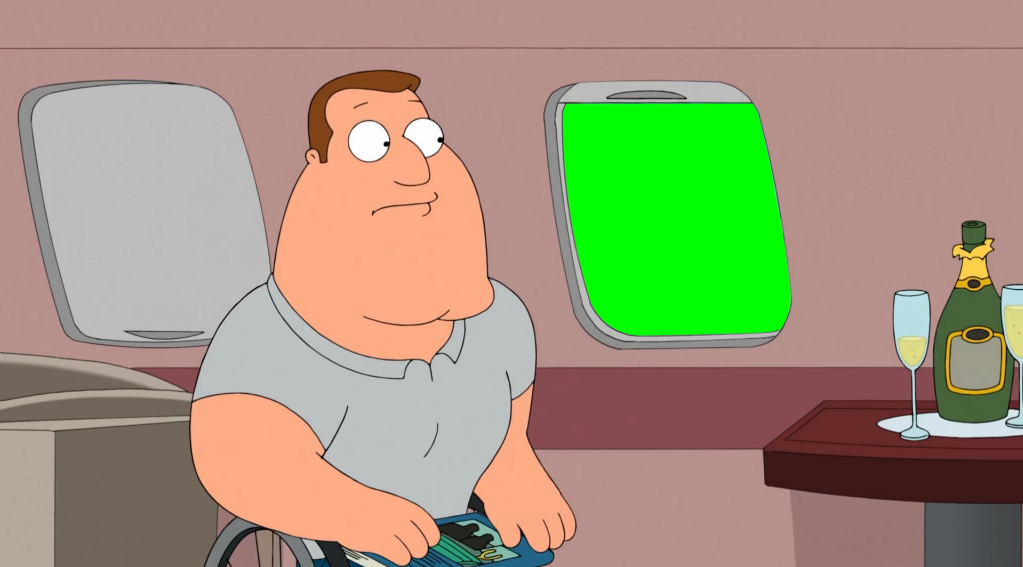 There is a Man on The Wing - Family Guy (Green Screen)