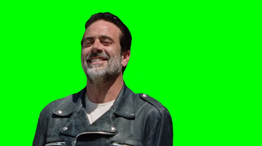 Negan Hot Diggity Dog This Place is Magnificent Meme (Green Screen)