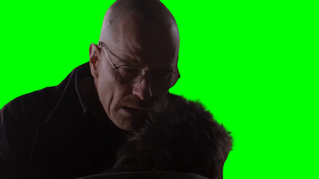 Walter White comforting a crying Jesse Pinkman - Breaking Bad (Green Screen)