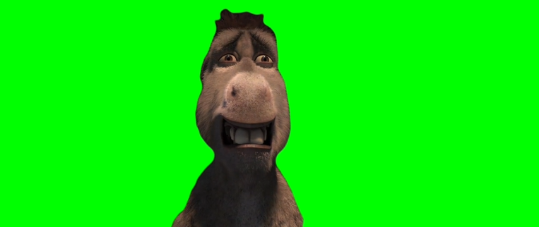 Donkey Reaction Shrek 4 (Green Screen)