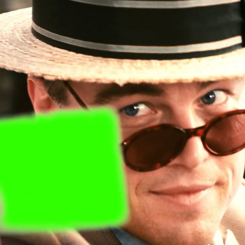The Great Gatsby Green Business Card (Green Screen)