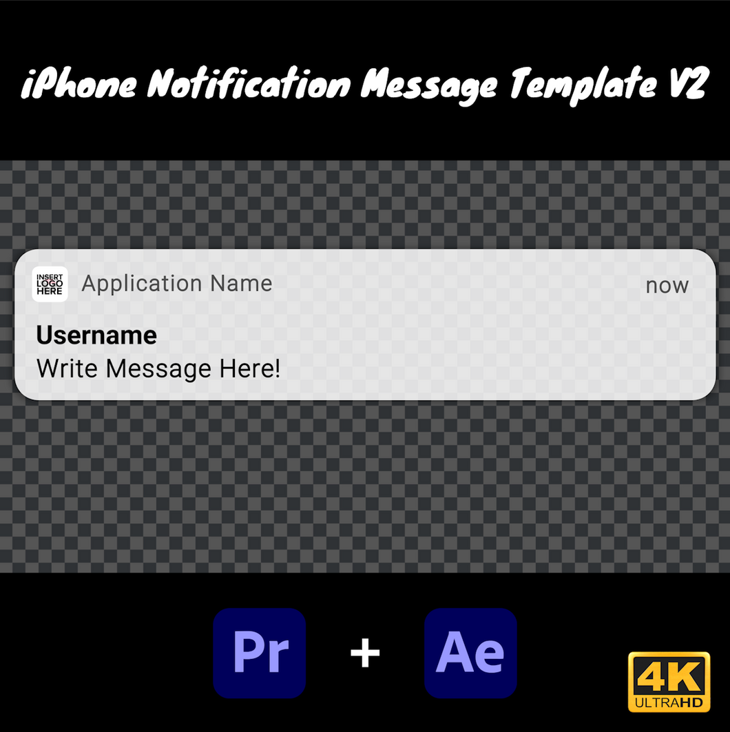 iPhone Notification Message Template V2