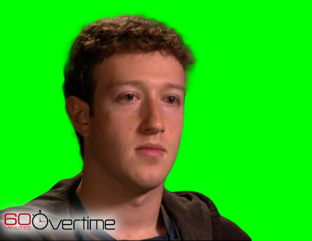 Mark Zuckerberg Gets Asked An Awkward Question (Green Screen)