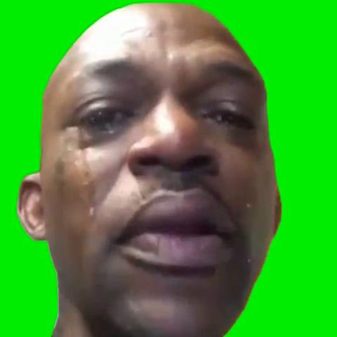 Black Guy Crying (Green Screen)