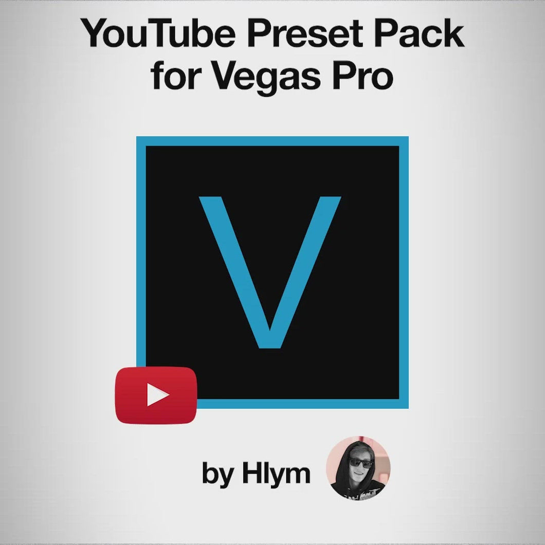YouTube Preset Pack for Vegas Pro