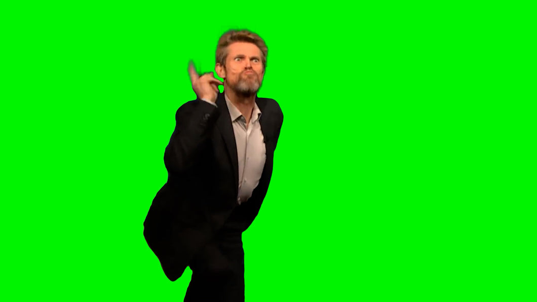 Willem Dafoe Dancing Meme (Green Screen)