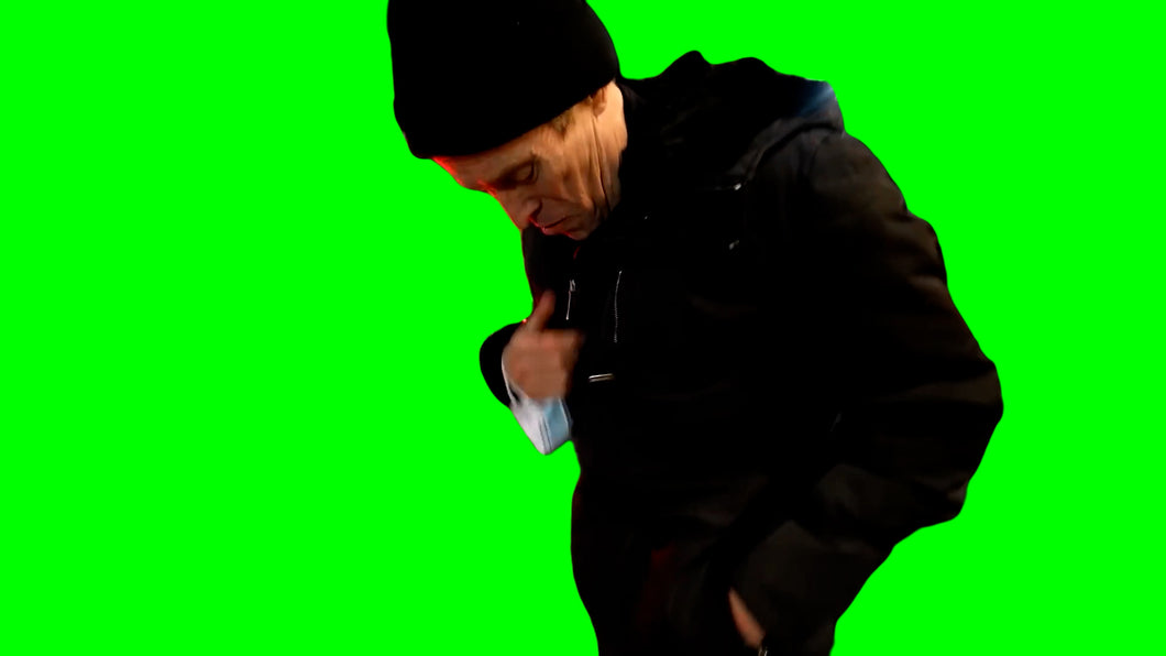 Willem Dafoe Shows Off His Drip (Green Screen)