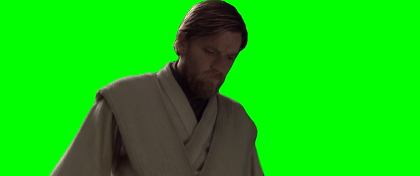 Obi-Wan Kenobi Hello There Meme (Green Screen)