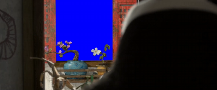 Kung Fu Panda - Playing With Toys Scene (Blue Screen)