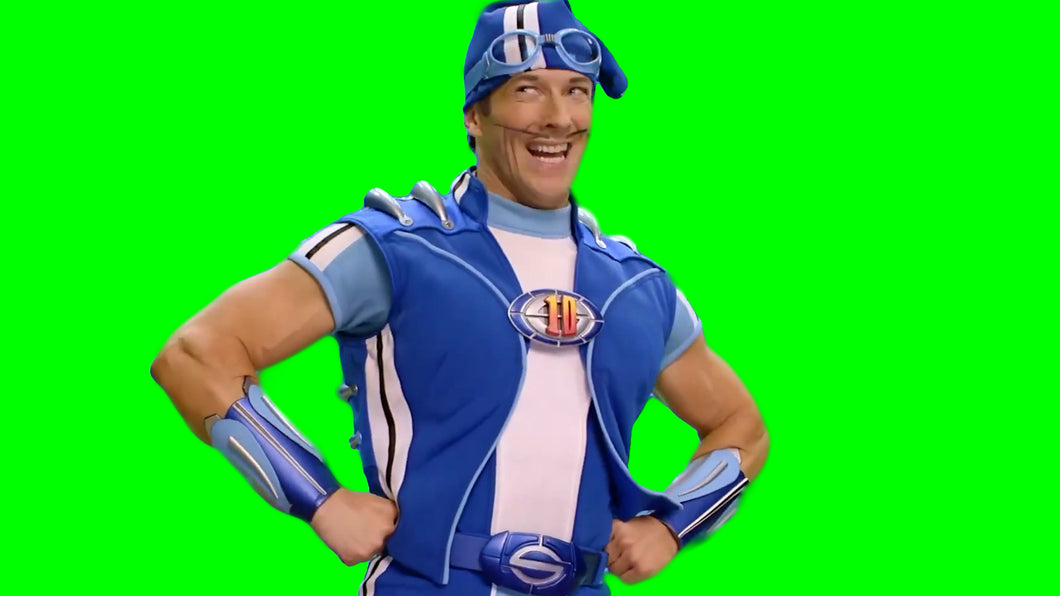 Lazy Town Sportacus Intro (Green Screen)
