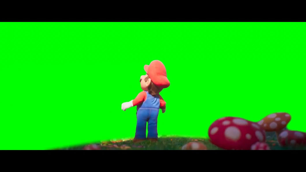 The Super Mario Bros. - Surprised Mario (Green Screen)