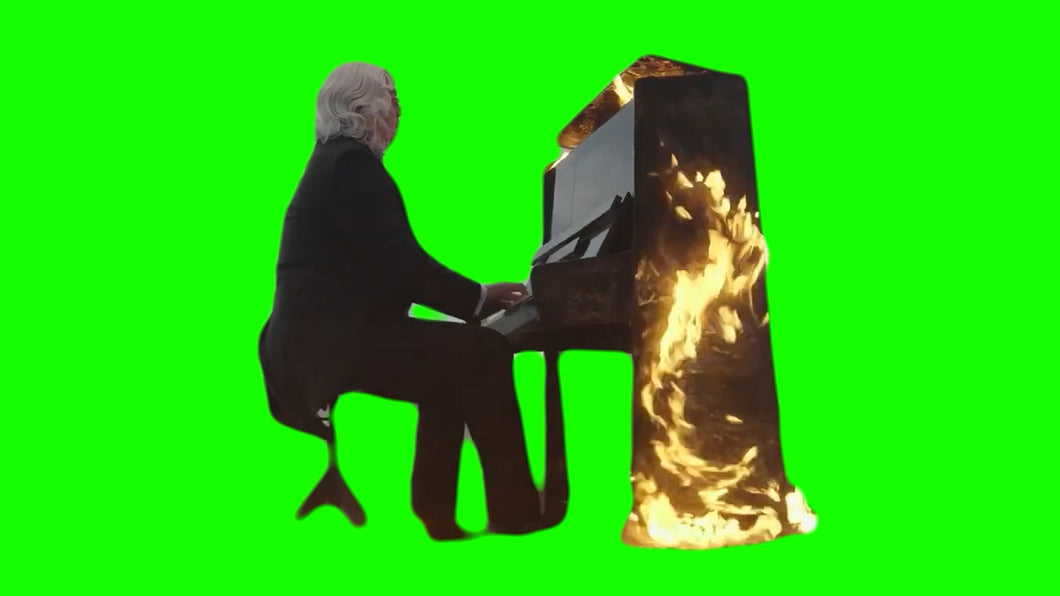 Danila Bolshakov Burning Piano (Green Screen)