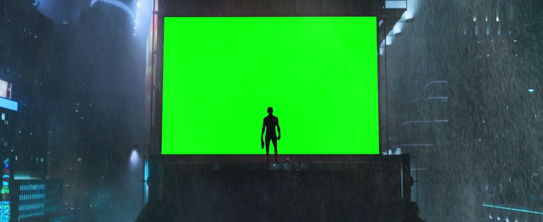 Spider-Man in the rain - No Way Home (Green Screen)