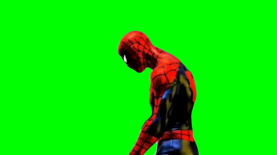 Sad Spider-Man Meme (Green Screen)