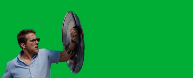 Free Guy - Shield Meme (Green Screen)