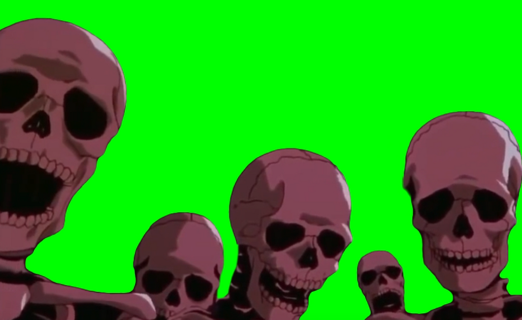 Skeleton Stare (Green Screen)