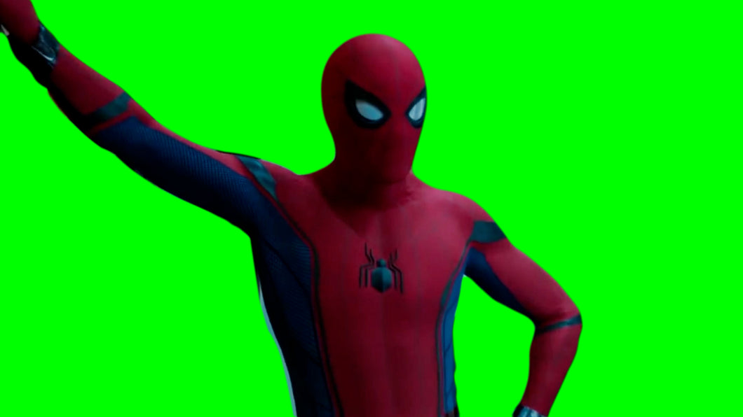 Spiderman Pose (Green Screen)