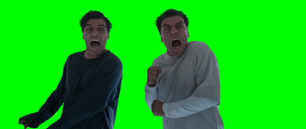 Steven Grant & Marc Spector Screaming V2 (Green Screen)