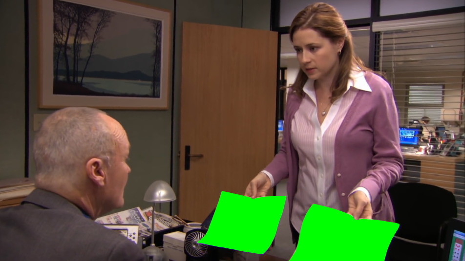 They're the same picture - The Office (Green Screen)