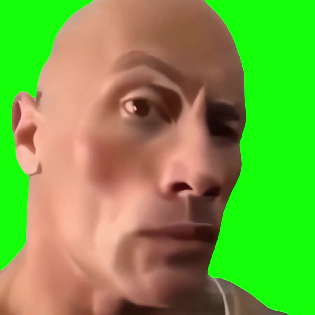 The Rock Eyebrow Raise (Green Screen) – CreatorSet