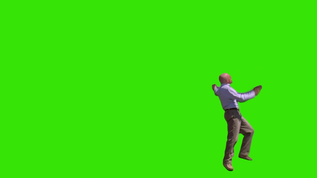 Walter White Throws Pizza (Green Screen)