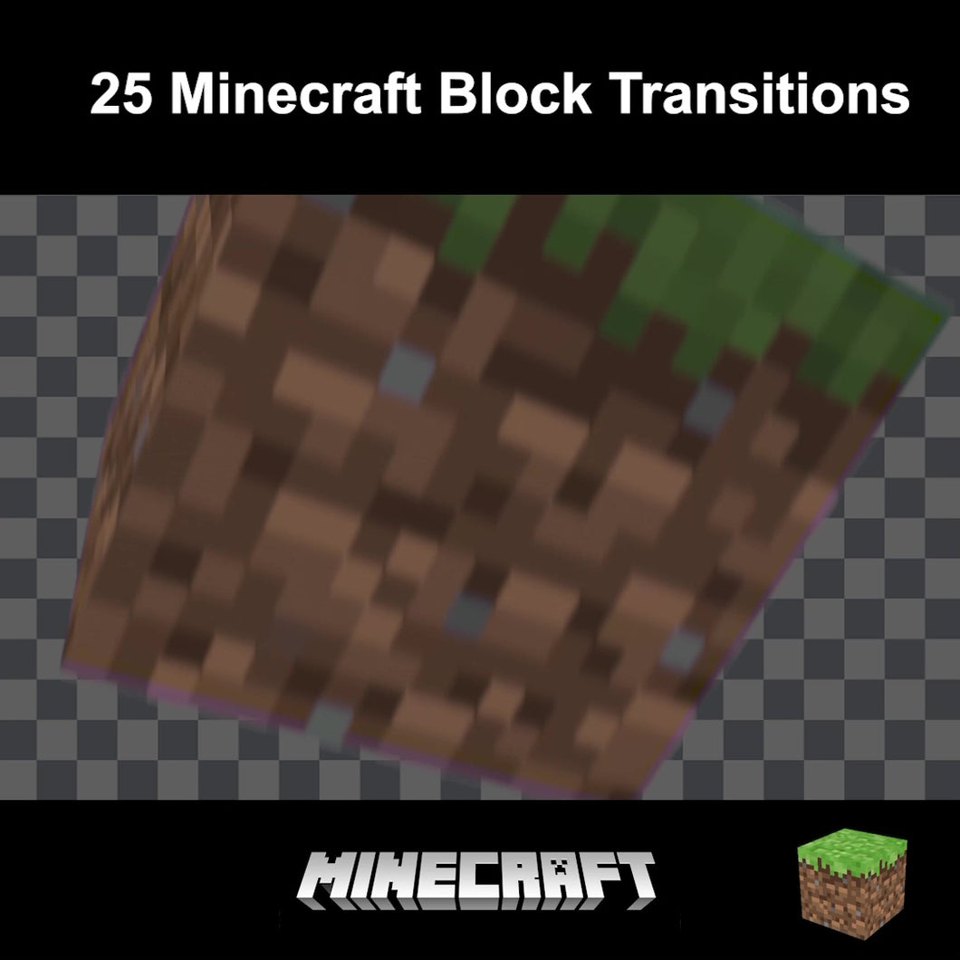 Minecraft Block Transitions (25-Pack)
