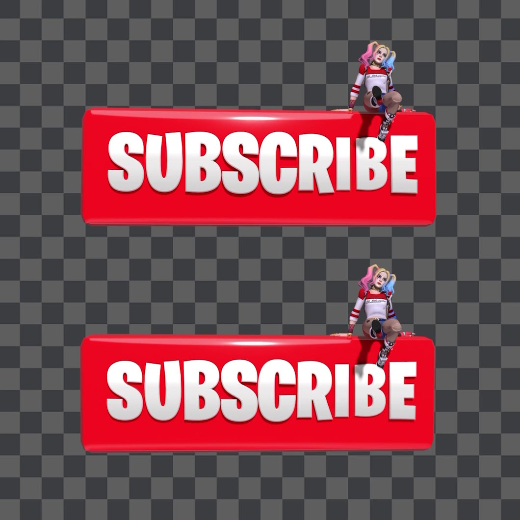 3D Fortnite Subscribe Animation